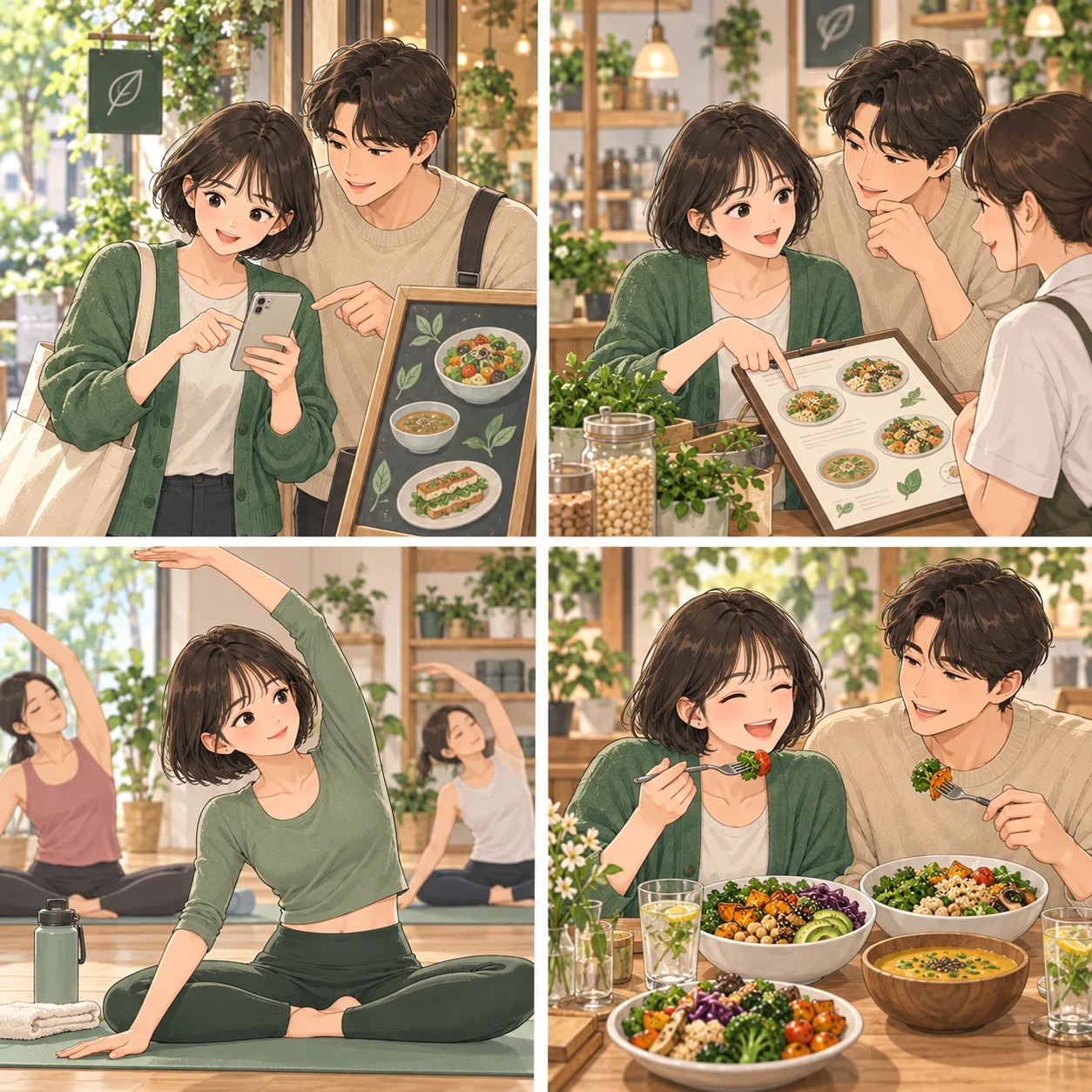 맛집과 운동도 나의 일상에 맞게 첫 장면