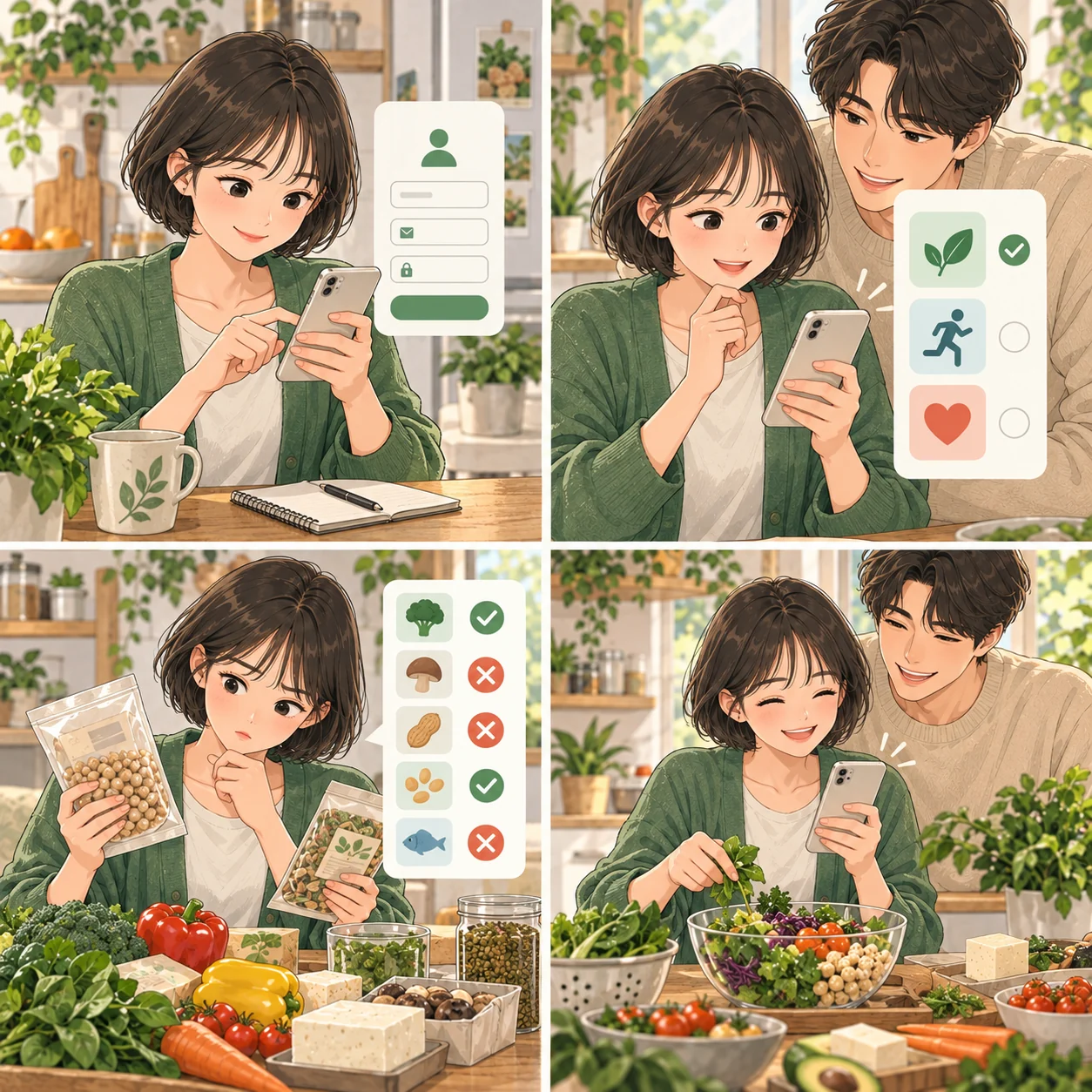 가입부터 나에게 맞는 설정까지 첫 장면